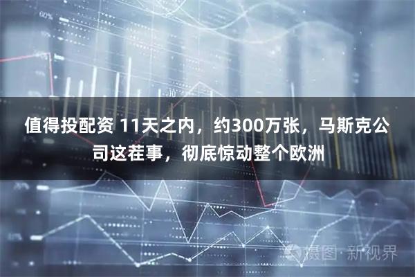 值得投配资 11天之内，约300万张，马斯克公司这茬事，彻底惊动整个欧洲